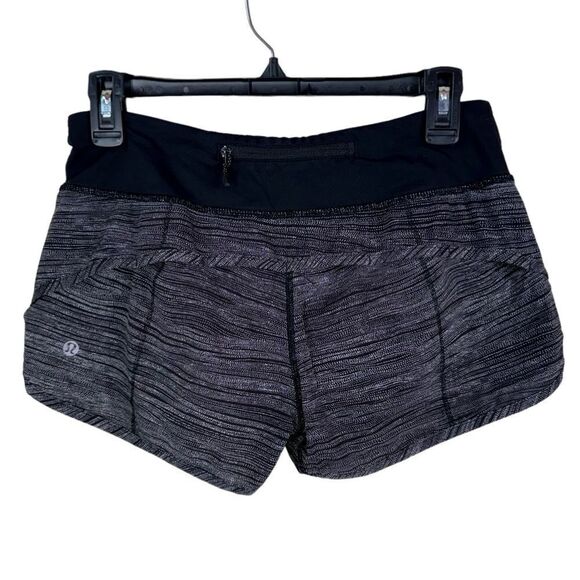 Lululemon Speed Short For Running Fall Net White Black/Black Activewear Workout - Picture 4 of 10